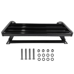 Single Caravan Step With Screws Kit Aluminium Black Pull Out Folding 550mm Fit For RV STEP-002 - Machter