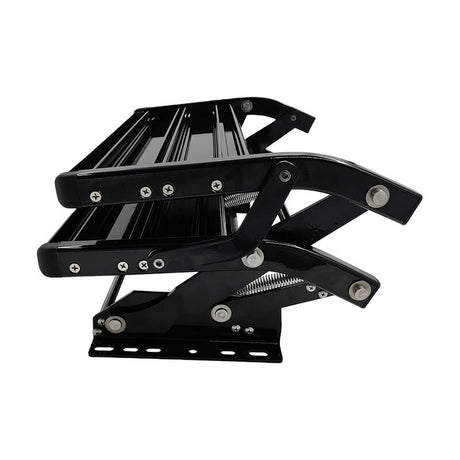 Double Caravan Step With Screws Kit Aluminum Black Pull Out Folding Fit For RV Camper Trailer STEP-003 - Machter