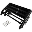 Double Caravan Step With Screws Kit Aluminum Black Pull Out Folding Fit For RV Camper Trailer STEP-003 - Machter