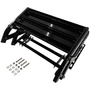 Double Caravan Step With Screws Kit Aluminum Black Pull Out Folding Fit For RV Camper Trailer STEP-003 - Machter