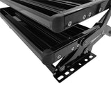 Double Caravan Step With Screws Kit Aluminum Black Pull Out Folding Fit For RV Camper Trailer STEP-003 - Machter