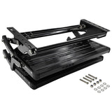Double Caravan Step With Screws Kit Aluminum Black Pull Out Folding Fit For RV Camper Trailer STEP-003 - Machter