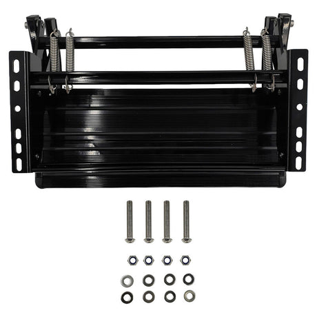 Double Caravan Step With Screws Kit Aluminum Black Pull Out Folding Fit For RV Camper Trailer STEP-003 - Machter