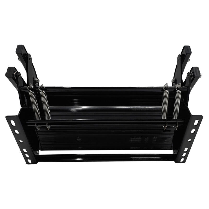 Double Caravan Step With Screws Kit Aluminum Black Pull Out Folding Fit For RV Camper Trailer STEP-003 - Machter