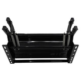 Double Caravan Step With Screws Kit Aluminum Black Pull Out Folding Fit For RV Camper Trailer STEP-003 - Machter