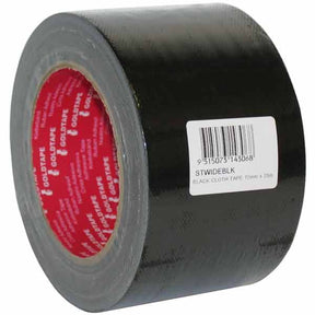 Cloth Tape 72mm x 25 Metre Black - GENERIC