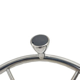 5 Spoke 13-1/2 Inch 13.5'' Destroyer Style Stainless Boat Steering Wheel With Knob - Machter