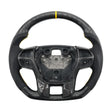 Steering Wheel Leather + Carbon Fibre Yellow Line Fit For Ford Ranger PX2 PX3 Everest UA SWHEEL-FD001 - Machter