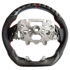 Carbon Fiber Steering Wheel Red Strip Fit For Ford Ranger Raptor RA 05/2022-2025 SWHEEL-FD002 - Machter