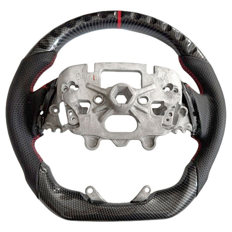 Carbon Fiber Steering Wheel Red Strip Fit For Ford Ranger Raptor RA 05/2022-2025 SWHEEL-FD002 - Machter