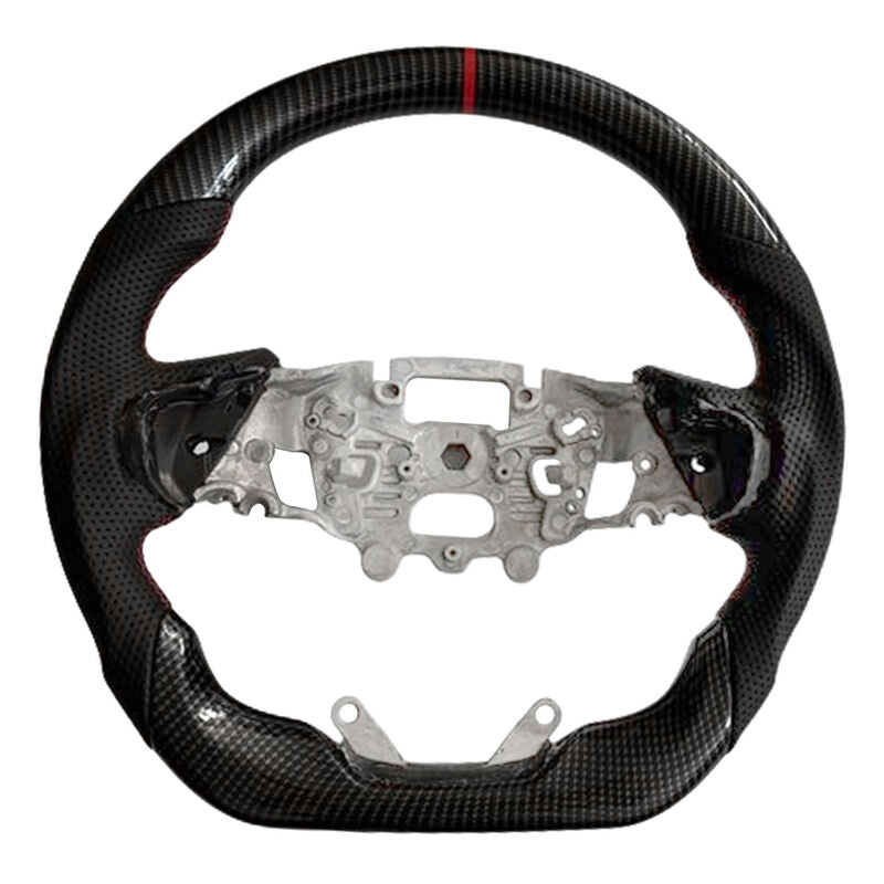 Carbon Fiber Steering Wheel Red Strip Fit For Ford Ranger Raptor RA 05/2022-2025 SWHEEL-FD002 - Machter