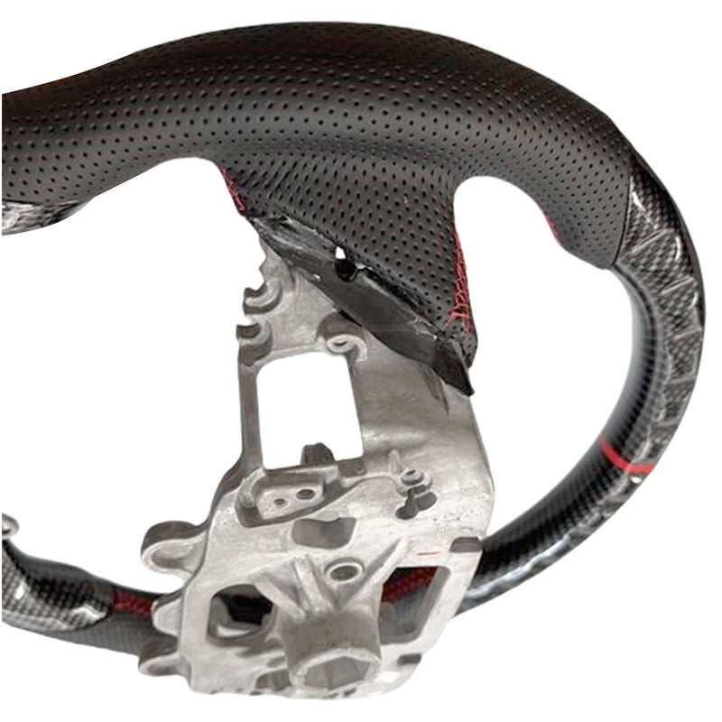 Carbon Fiber Steering Wheel Red Strip Fit For Ford Ranger Raptor RA 05/2022-2025 SWHEEL-FD002 - Machter