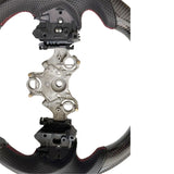 Carbon Fiber Steering Wheel Red Strip Fit For Isuzu D-Max RG 3.0L Diesel 07/2020-2024 SWHEEL-IS002 - Machter