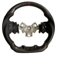 Carbon Fiber Steering Wheel Red Strip Fit For Isuzu D-Max RG 3.0L Diesel 07/2020-2024 SWHEEL-IS002 - Machter