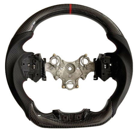 Carbon Fiber Steering Wheel Red Strip Fit For Isuzu D-Max RG 3.0L Diesel 07/2020-2024 SWHEEL-IS002 - Machter
