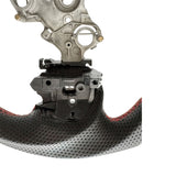 Carbon Fiber Steering Wheel Red Strip Fit For Isuzu D-Max RG 3.0L Diesel 07/2020-2024 SWHEEL-IS002 - Machter