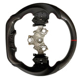 Carbon Fiber Steering Wheel Red Strip Fit For Isuzu D-Max RG 3.0L Diesel 07/2020-2024 SWHEEL-IS002 - Machter