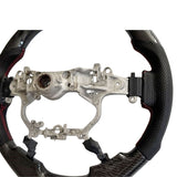 Carbon Fiber Steering Wheel Red Strip Fit For Toyota LandCruiser 200 Series VDJ200 URJ202 2016-2021 SWHEEL-TA001 - Machter