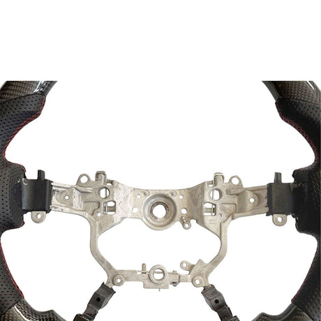 Carbon Fiber Steering Wheel Red Strip Fit For Toyota LandCruiser 200 Series VDJ200 URJ202 2016-2021 SWHEEL-TA001 - Machter