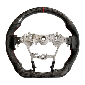 Carbon Fiber Steering Wheel Red Strip Fit For Toyota Hilux Revo SR N80 2015-2022 SWHEEL-TA002 - Machter