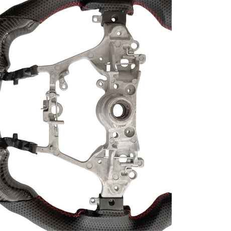 Carbon Fiber Steering Wheel Red Strip Fit For Toyota Hilux Revo SR N80 2015-2022 SWHEEL-TA002 - Machter