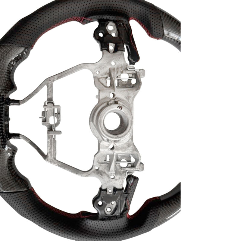 Carbon Fiber Steering Wheel Red Strip Fit For Toyota RAV4 XA50 AXAH54 11/2018-2025 SWHEEL-TA003 - Machter