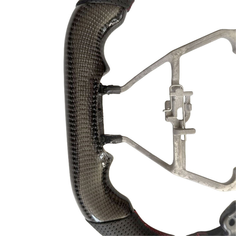 Carbon Fiber Steering Wheel Red Strip Fit For Toyota RAV4 XA50 AXAH54 11/2018-2025 SWHEEL-TA003 - Machter