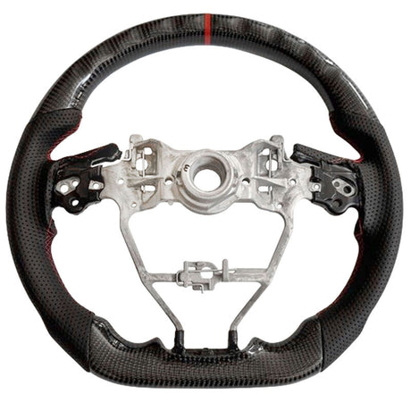 Carbon Fiber Steering Wheel Red Strip Fit For Toyota RAV4 XA50 AXAH54 11/2018-2025 SWHEEL-TA003 - Machter