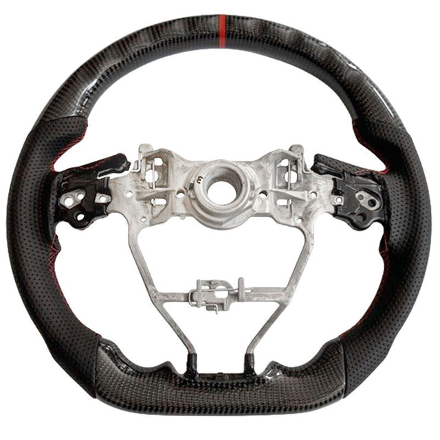 Carbon Fiber Steering Wheel Red Strip Fit For Toyota RAV4 XA50 AXAH54 11/2018-2025 SWHEEL-TA003 - Machter