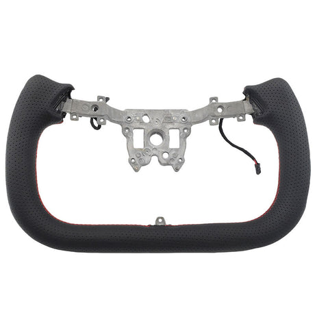 Carbon Fiber Yoke Steering Wheel Red Strip Fit For Tesla Model 3 Highland 2023-2025 SWHEEL-TSL001 - Machter
