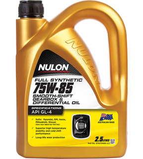 Full Synthetic 75W-85 Manual Gearbox and Transaxle Oil - Nulon 2.5L