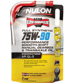 Full Synthetic 75W-90 Performance Manual, Transaxle Oil - Nulon 1L