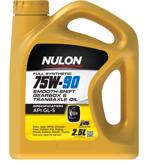 Full Synthetic 75W-90 Performance Manual Transaxle Oil 2.5L - Nulon