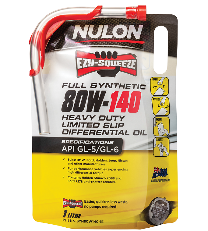 Full Synthetic 80W-140 Heavy Duty Limited Slip Differential Oil - Nulon | Universal Auto Spares