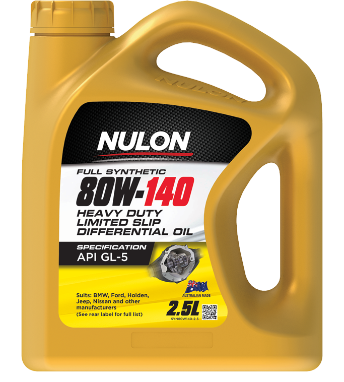 Full Synthetic 80W-140 Heavy Duty Limited Slip Differential Oil 2.5L - Nulon | Universal Auto Spares