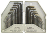 30 Piece Hex Key Set Metric & SAE Chrome Vanadium Steel - Tool King