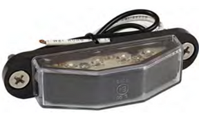 4 LED License Plate Lamp Tralier 12/24 Volt - AutoKing