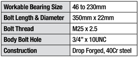 Jumbo Bearing Separator 46 to 230mm - PKTool | Universal Auto Spares