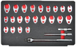 25 Piece Crowfoot Flare Nut Spanner Set - PKTool | Universal Auto Spares