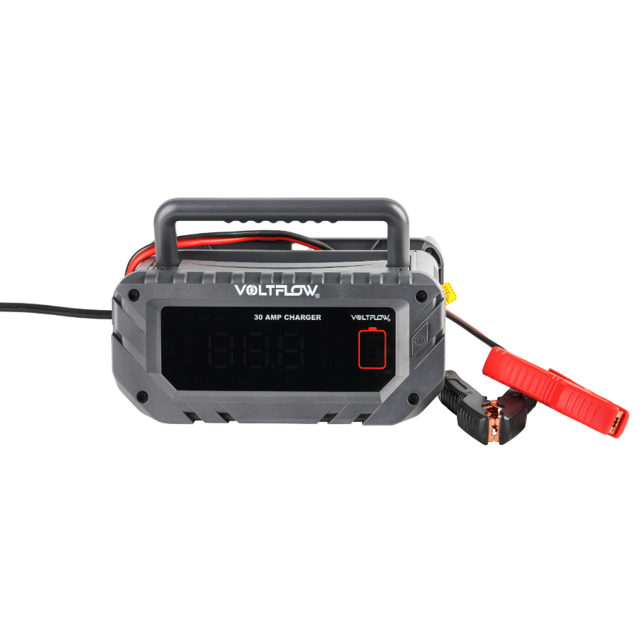 30 AMP Smart Charger 9 Stage 6V 10A - 12V 16A  - VoltFlow