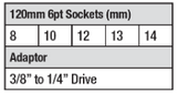 6pc Long Reach Deep Sockets - PKTool | Universal Auto Spares