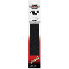 5 Sheets Speed File Paper Stick-On 40 Grit - Motospray | Universal Auto Spares