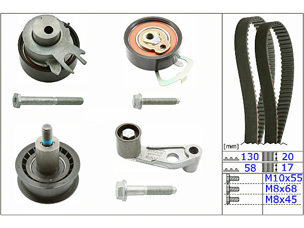 Volkswagen Ahw Timing Belt Kit T1073ABKT - Austral | Universal Auto Spares