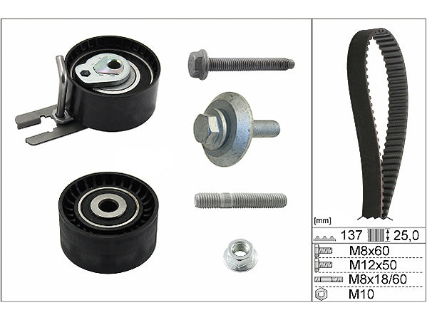 Peugeot DV6TED4 Timing Belt Kit T1608AKT - Austral | Universal Auto Spares