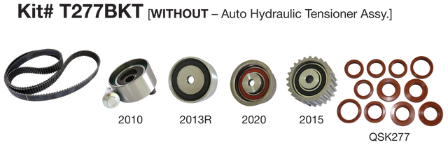 Subaru DOHC After 7/98 Timing Belt Kit T277BKT - Austral | Universal Auto Spares
