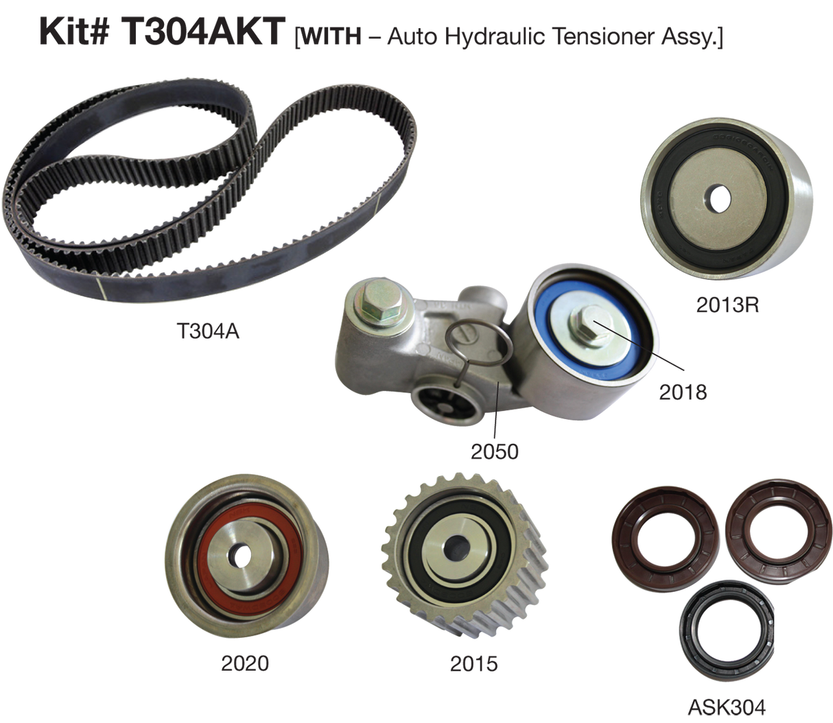 Subaru SOHC 8/98> Timing Belt Kit T304AKT - Austral | Universal Auto Spares