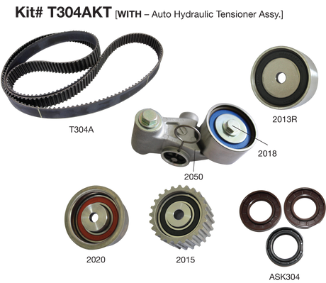Subaru SOHC 8/98> Timing Belt Kit T304AKT - Austral | Universal Auto Spares