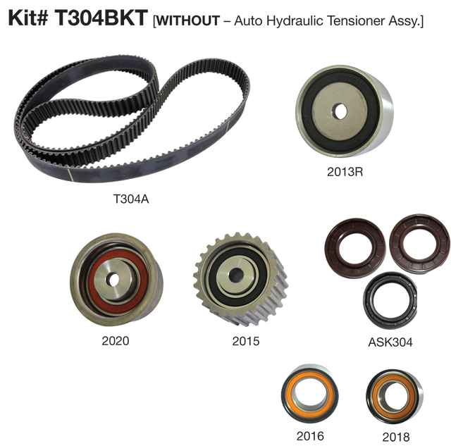 Subaru SOHC 8/98> Timing Belt Kit T304BKT - Austral | Universal Auto Spares