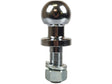 Tow Ball Chrome 62mm Long Shank 50mm x 7/8" 3500kg Capacity - AUTOKING | Universal Auto Spares