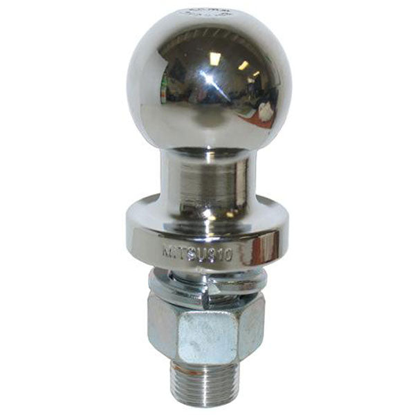 Tow Ball Chrome 50mm x 7/8" Shank 3500kg Capacity - AUTOKING | Universal Auto Spares